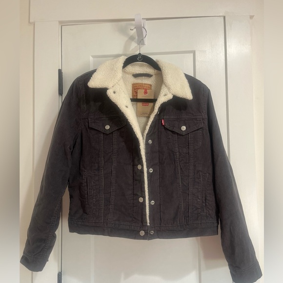 Levi’s Trucker Corduroy Sherpa Jacket NWT - Picture 3 of 9